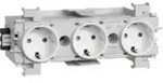 Hager Steckdose 3-fach Wago Frontrast. Vw Gs30019016