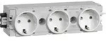 Hager Steckdose 3-fach Wago C-profil Vw Gs30009016