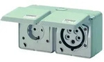 Mennekes Cee/schuko-steckd.230/400v-16a (4202 Doppeldose Ip44)