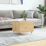 Couchtisch Sonoma-eiche 50x50x40 Cm Holzwerkstoff Vidaxl