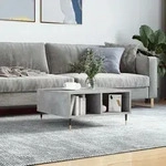 Couchtisch Betongrau 60x60x30 Cm Holzwerkstoff Vidaxl