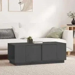 Couchtisch Grau 110x50x40 Cm Massivholz Kiefer - Vidaxl