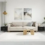 Couchtische 2 Stk. Schwarz 50x50x40 Cm Holzwerkstoff Vidaxl