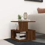Vidaxl Side Table Brown Oak 40x40x40 Cm Engineered Wood