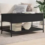 Couchtisch Schwarz 100x50x50 Cm Holzwerkstoff Und Metall Vidaxl