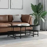 Couchtisch Schwarz 100x50,5x40 Cm Holzwerkstoff Vidaxl