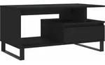 Couchtisch Schwarz 90x49x45 Cm Holzwerkstoff Vidaxl