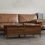 Vidaxl - Beistelltische 2 Stk. Braun Eiche 50x46x35 Cm Holzwerkstoff