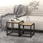 Beistelltische 2 Stk. Mdf Sonoma-eiche Vidaxl