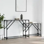 Vidaxl - Konsolentische 2 Stk. Grau Sonoma Holzwerkstoff