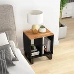 Vidaxl - Beistelltisch 40x31x46 Cm Massivholz Akazie & Holzwerkstoff