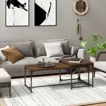 Vidaxl - Couchtische 2 Stk. Braun Eichen-optik Holzwerkstoff