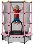 Homcom - Kindertrampolin &Oslash;140 Cm, Trampolin Mit Sicherheitsnetz, Randabdeckung,