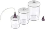 Magic Vac - Magicvac Vakuumbeh&auml;lter, 3er Set, 0,75/1,5/3 L, Mit Deckel