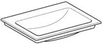 Keramag - Geberit One M&ouml;belwaschtisch Abgang Vertikal, 60x14x48cm,