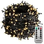 Lichterkette Au&szlig;en 200x 400x 600x Led Mit Fernbedienung Timer 8 Leuchtmodi Dimmbar