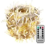 Lichterkette Au&szlig;en 200x 400x 600x Led Mit Fernbedienung Timer 8 Leuchtmodi Dimmbar