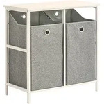 Bzr57-w W&auml;scheschrank Mit 2 Abnehmbaren W&auml;sches&auml;cken W&auml;sches&auml;cken W&auml;schetruhe