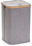 W&auml;schesammler, Polyester/bamboo, Grau - Zeller