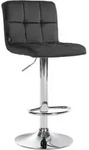Barhocker Peru Samt Dunkelgrau Chrom