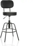 Barhocker / Tresenhocker Disc High Kunstleder Schwarz Hjh Office