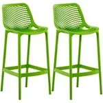2er Set Outdoor Barhocker Air Gr&uuml;n