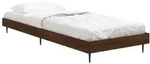 Bettgestell Ohne Matratze Braun Eiche 75x190 Cm Holzwerkstoff Vidaxl
