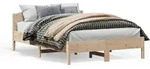 Massivholzbett Ohne Matratze 120x200 Cm Kiefernholz Vidaxl