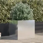 Pflanzk&uuml;bel Silbern 49x47x46 Cm Edelstahl Vidaxl