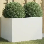 Pflanzk&uuml;bel Wei&szlig; 62x47x46 Cm Stahl Vidaxl