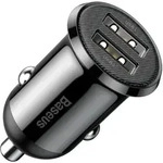 Baseus Grain Pro Autoladeger&auml;t 2x Usb 4,8 A Schwarz (ccallp-01)
