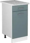 Vicco - K&uuml;chenunterschrank R-line, Blau-grau, 40 Cm , Ap Marmor