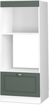 Vicco - Mikrowellenschrank Fame-line, Gr&uuml;n-gold Landhaus, 60 Cm Offen