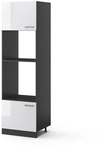 Vicco - K&uuml;chenm&ouml;bel R-line, Wei&szlig; Hochglanz, 60 Cm