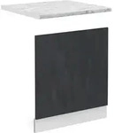 Vicco - K&uuml;chenm&ouml;bel R-line, Schwarz Beton, 60 Cm Ap Marmor