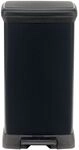 Curver Decobin Rechteckiger Abfallbeh&auml;lter 50 L Schwarz Carbon
