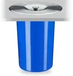 Relaxdays - M&uuml;lleimer F&uuml;r Arbeitsplatte, 8 L, F&uuml;r Biom&uuml;ll, Deckel Aus Edelstahl,