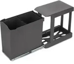 Recyclingbeh&auml;lter F&uuml;r K&uuml;che, 2 X 14 Liter, Unterseitigbefeistigung Und