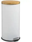 5five Simply Smart - M&uuml;lleimer Natureo, 30 L, Metall, Wei&szlig; - 5five Simple...