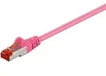 Goobay - Cat 6 Patchkabel, S/ftp (pimf), Magenta, Kupferleiter (cu),...