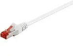 Cat 6 Patchkabel, S/ftp (pimf), Wei&szlig;, Kupferkaschierter Aluminiumleiter (cca).