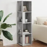Eckregal Grau Sonoma 33x33x132 Cm Holzwerkstoff Vidaxl