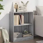 B&uuml;cherregal Grau Sonoma 60x24x76 Cm Holzwerkstoff Vidaxl