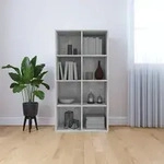 B&uuml;cherregal/sideboard Betongrau 66&times;30&times;130 Cm Holzwerkstoff Vidaxl