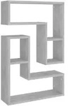 Wandregale 2 Stk. Betongrau 50x15x50 Cm Holzwerkstoff Vidaxl