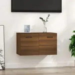 Wandschrank Braun Eichen-optik 60x36,5x35 Cm Holzwerkstoff Vidaxl
