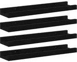 Wandregale 4 Stk. Schwarz 40x9x3 Cm Vidaxl