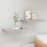 Schweberegale 2 Stk. Betongrau 40x23x3,8 Cm Mdf Vidaxl