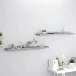 Schwebende Wandregale 2 Stk. Grau 120x23,5x3,8 Cm Mdf - Vidaxl