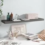 Schwebendes Wandregal Hochglanz-grau 90x23,5x3,8 Cm Mdf Vidaxl